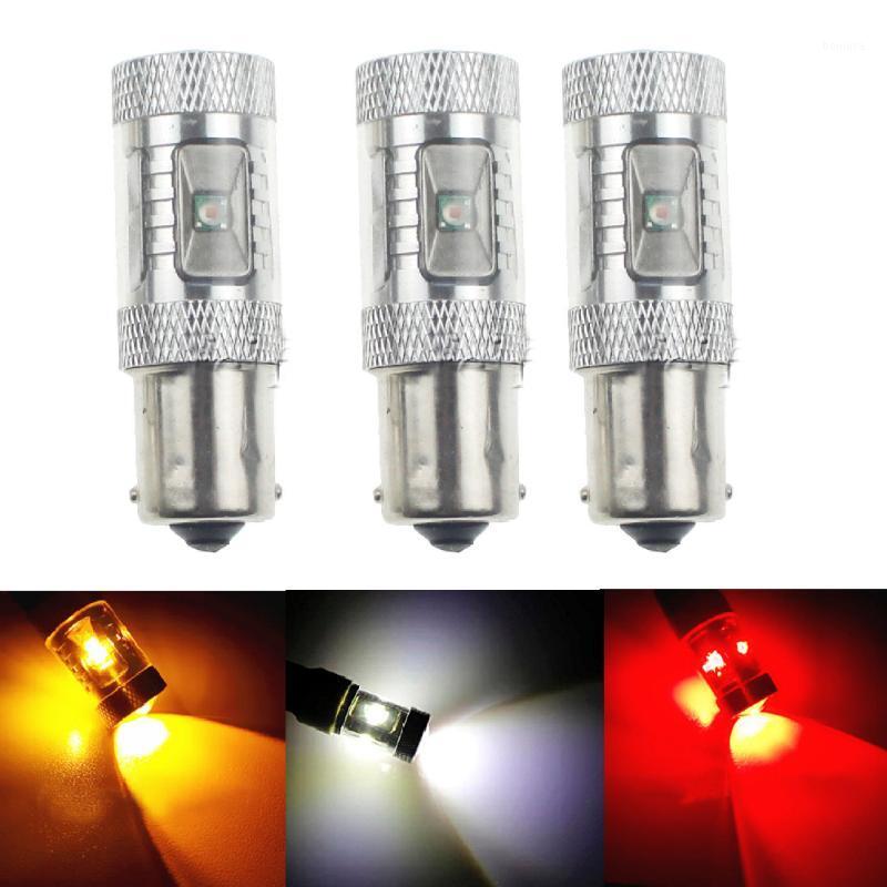 

YSY 10PCS 30W S25 1156 BA15S P21W LED Turn singal bulb Backup Lamp Fog Light White Red Yellow1