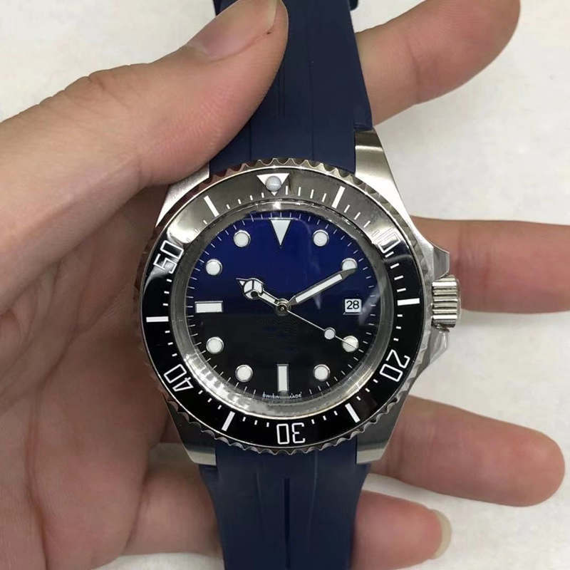 

Fashion classic leisure men's 44 mm automatic mechanical watch rotary dial rubber watch strap needle buckle waterproof men's watch, Camel