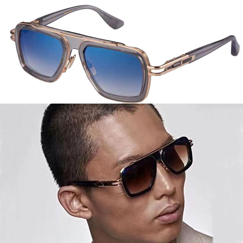 

Sunglasses men DITA GRAND LXN EVO 403 Mach Metal Retro Women fashion Eyewear designer sunglasses Square Rimless UV 400 classic Original Box