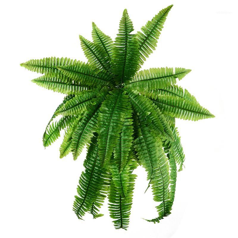 

Simulation Plastic Flower Adornment Grass Green Plant Pot Plant Hanging Row Grass Fern Leaf Persian Arranging Flower with Leaves1