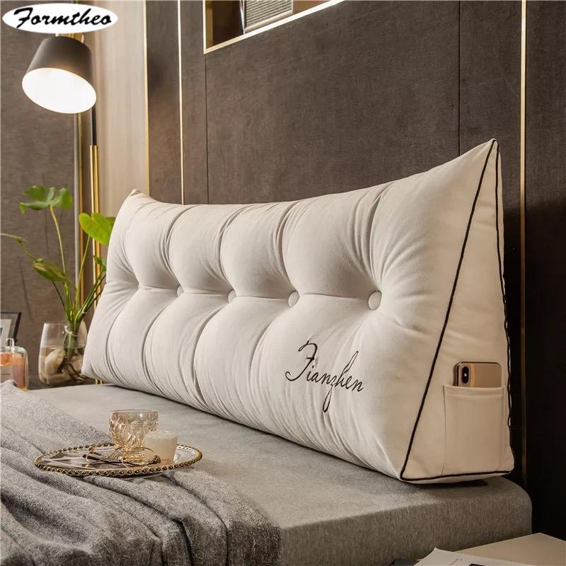 

FORMTHEO Big Long Wedge Pillow Decor Home Bed Headboard Back Cushion For Single Double Bed