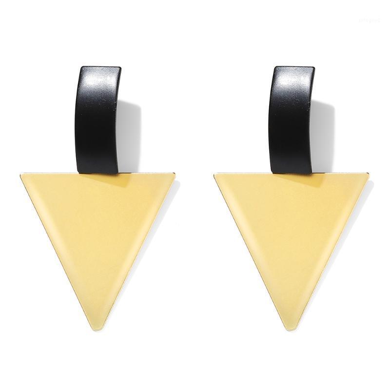 

Dangle & Chandelier WYBU Trendy Style Triangle Pendant Drop Earring For Women Black Metal Chain Earing Sport Jewelry Lady Gift1