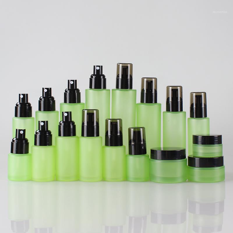

4oz Frosted Green Lotion/Spray Pressure Pump Bottle 120ml Sale1