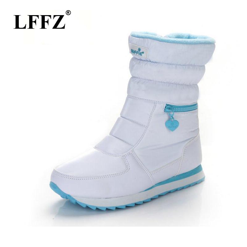 

LFFZ White Winter Boots Women Fashion Snow Boots New Style 2020 Women's Shoes Brand Shoes Fast Shipping Girlw wyq81, Black