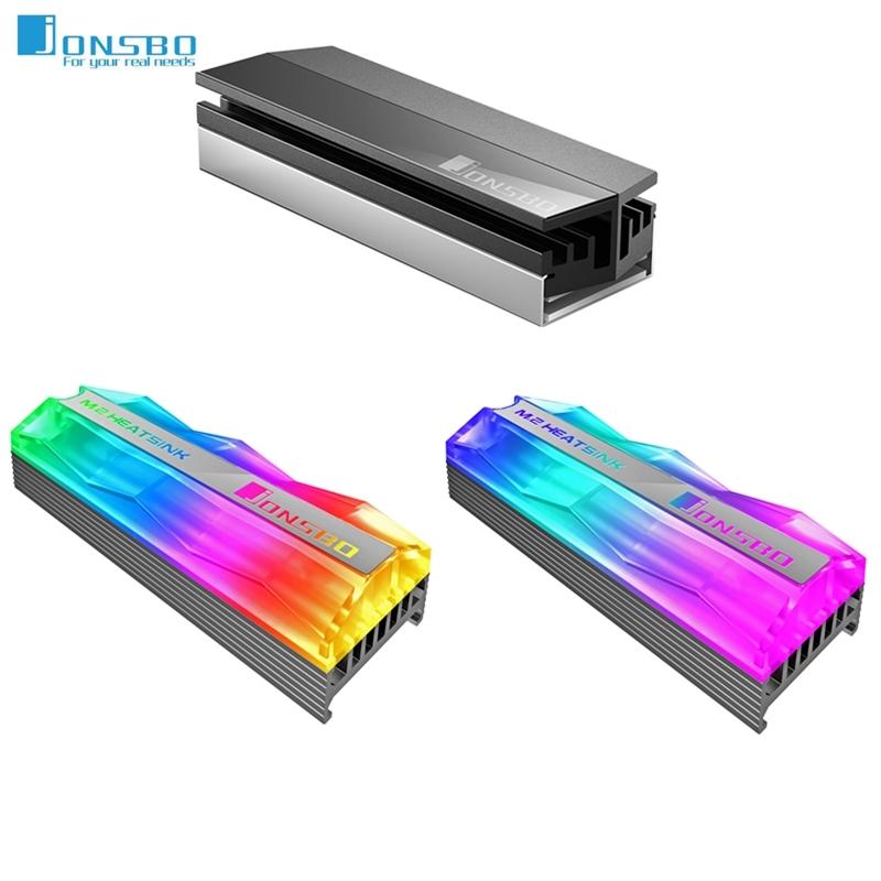 

Jonsbo SSD Heatsink 5V 3Pin ARGB SSD Cooler NVME NGFF M.2 2280 Solid State Drive Hard Disk Heat Sink Aluminum Vest Thermal Pads