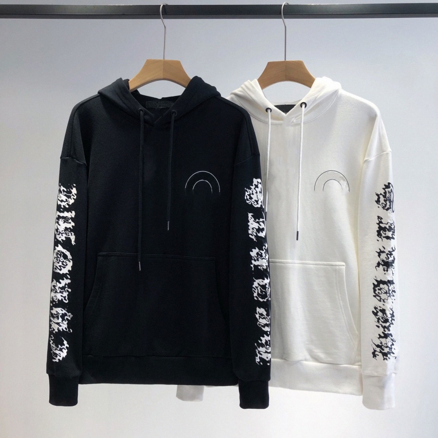 

Hoodies Hoodie Sweatshirt Sweatshirts Early Autumn New Cross Flower Arm Front Back Horseshoe Decoration Mens Men and Womens Women Long Sle X1Wv#