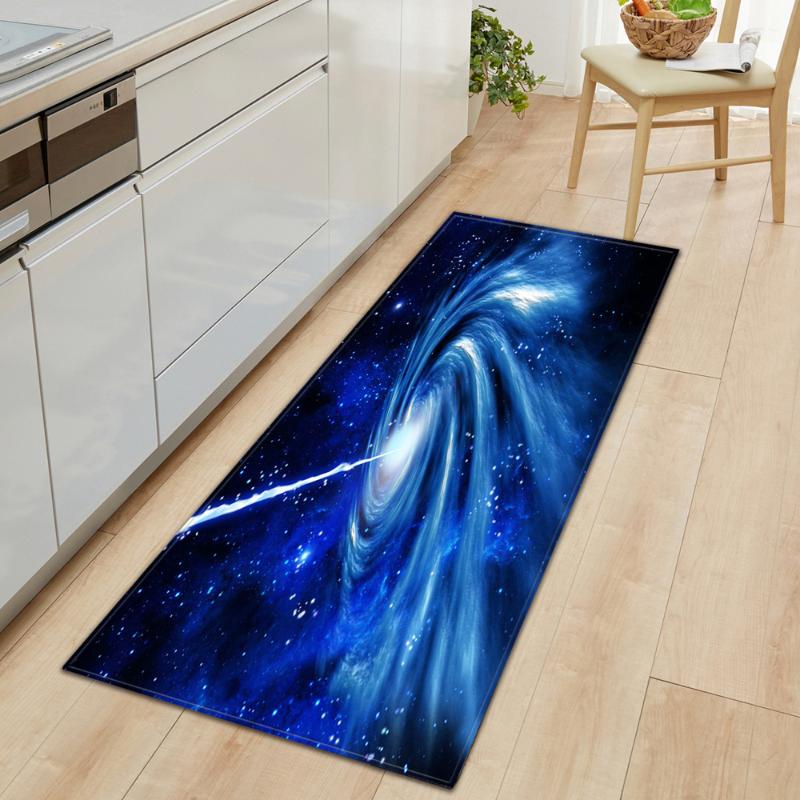 

Kitchen Mat Entrance Doormat Bedroom Hallway Floor Decoration Carpet Bathroom Absorb Water Anti-slip Mat Home 3D Starry Sky Rugs, Cfbb-5