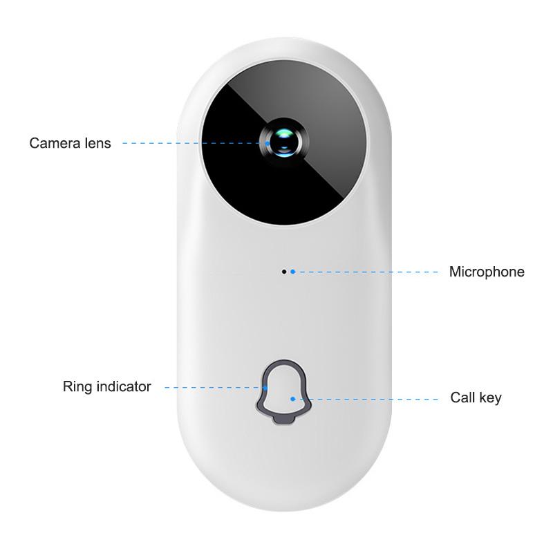 

Smart Visual Doorbell Viewer Wifi Wide Angle HD Night Vision Security Door Eye AS99