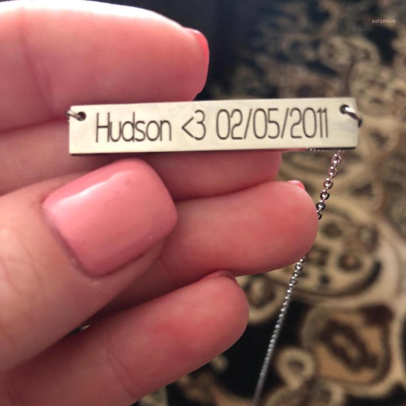 

Personalize Custom Baby Name necklace Gold Tone Solid Stainless Steel Adjustable necklace New Born to Child Girls Boys women1