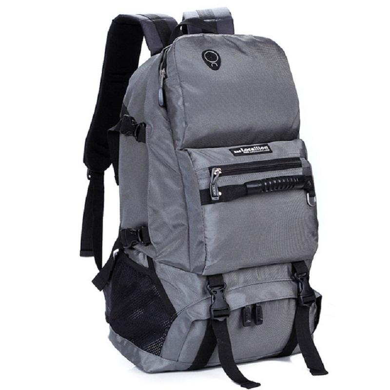 

40L Men Women Outdoor Backpack Hiking Rucksack Waterproof Sport Bags Mountaineer Climbing Bag Camping Backpack, Khaki