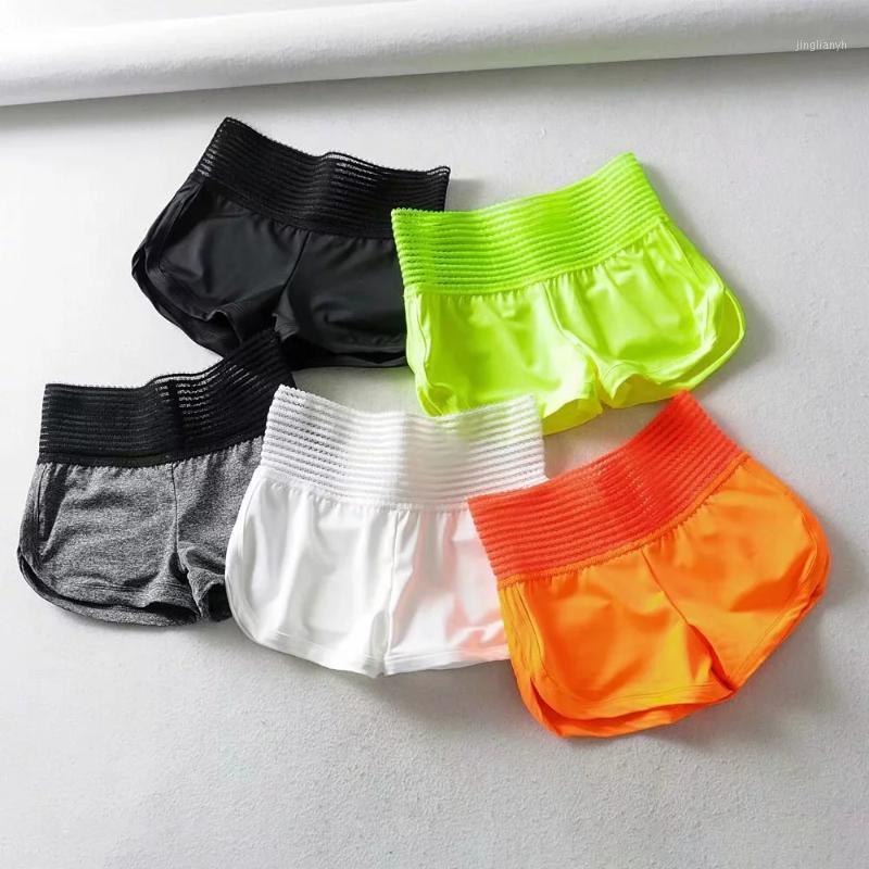 

Summer Vintage Lace Biker Shorts Women High Waist Tight Gym Mini Breathable Biker Shorts Sport Fitness Cycling Sexy Yoga1, Orange