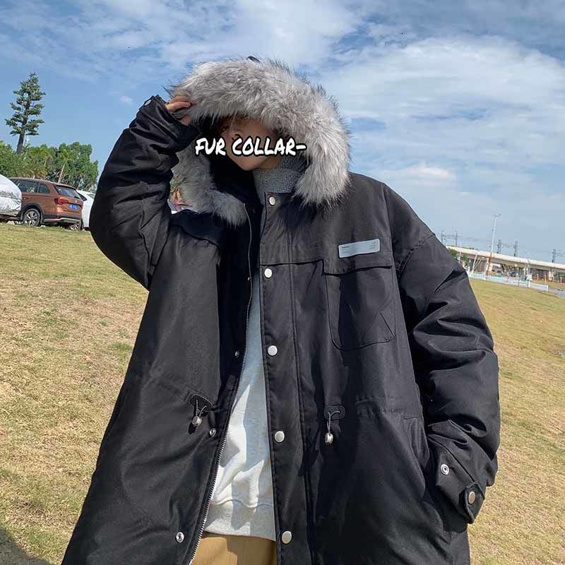 

Algodo-acolchoado 2021 New Masculinas Outono Inverno Novo Longo Capuz De Casuais Moda Juventude V9FI, Sky blue