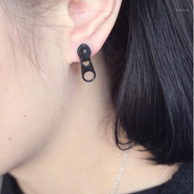 

Funny Minimalist Personality Zipper Head Stud Earrings Female Fashion Creative Ear Jewelry Dance Prom Party Unique Accessories1