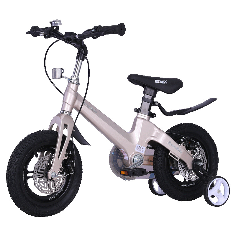 

Magnesium Alloy Children's Bicycle 3-5-6-10-12 Years Old Double Disc Brake 12-18 Inch Light Student Bicycle, Yellow