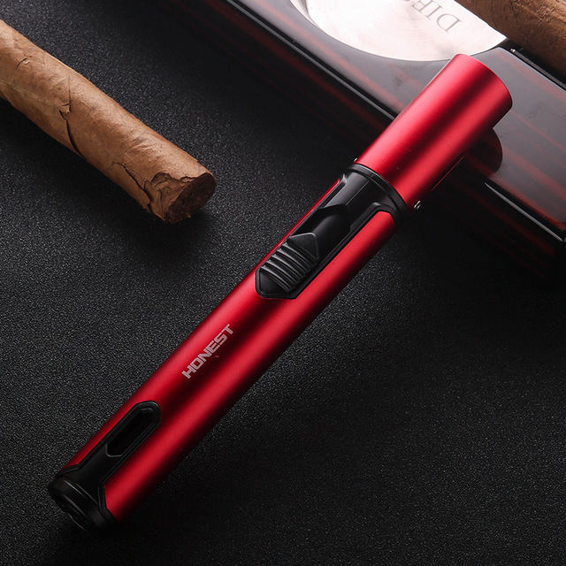 

2020 New Pen Spray Gun Jet Butane Pipe Lighter Metal Gas Kitchen Welding Torch Turbo Windproof Cigar Lighter Gadgets For Men NO GAS
