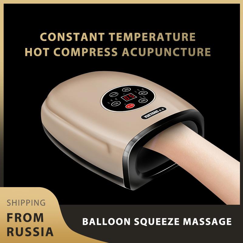 

Heated Hand Massager Physiotherapy Equipment Pressotherapy Palm Massage Device Air Compression Finger Spa Pressure Apparatus