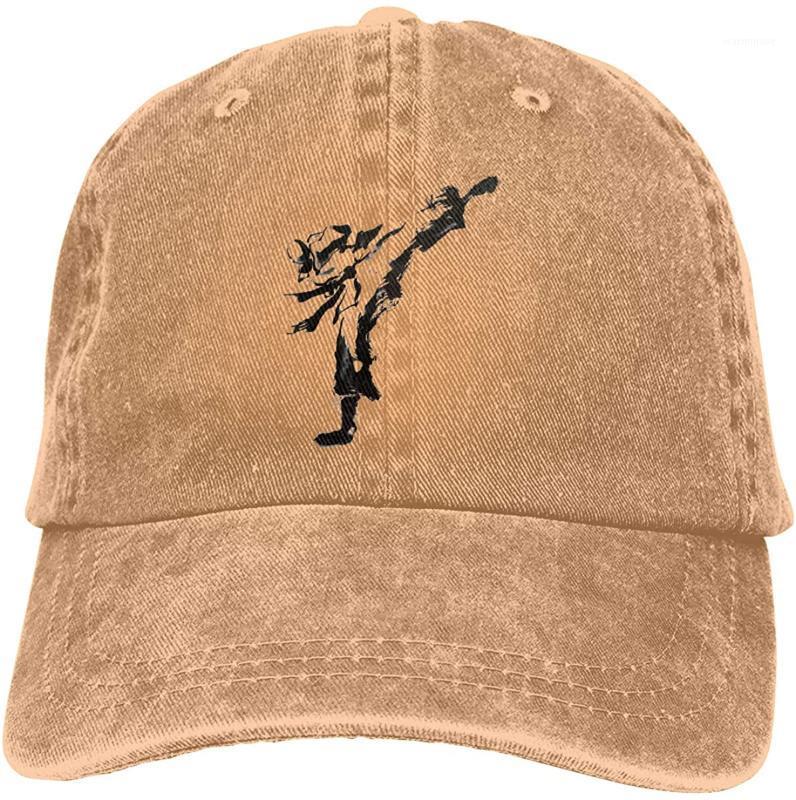 

Taekwondo Unisex Soft Casquette Cap Vintage Adjustable Baseball Caps1, Black