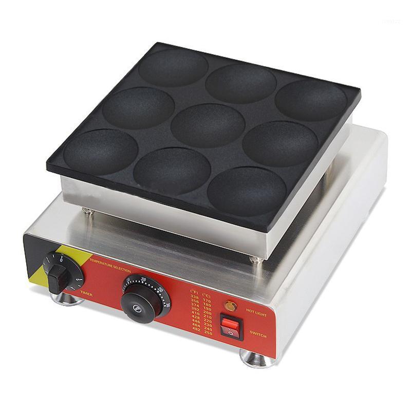 

New Dutch Pancakes Machine Iron Machine Baker Grill Maker Machine/Commercial Non-stick 110v/220v Electric 9pcs Poffertjes Maker1