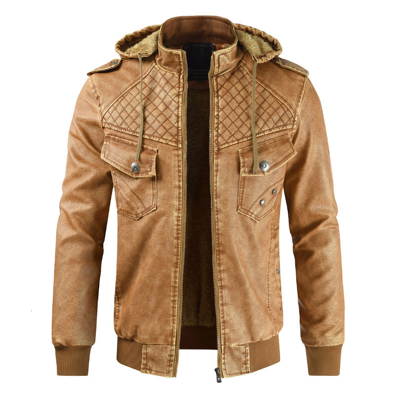

2021 New Dropshipping Mens of Occasional From Winter Men Finest Coat Pu Leather Jacket LN50