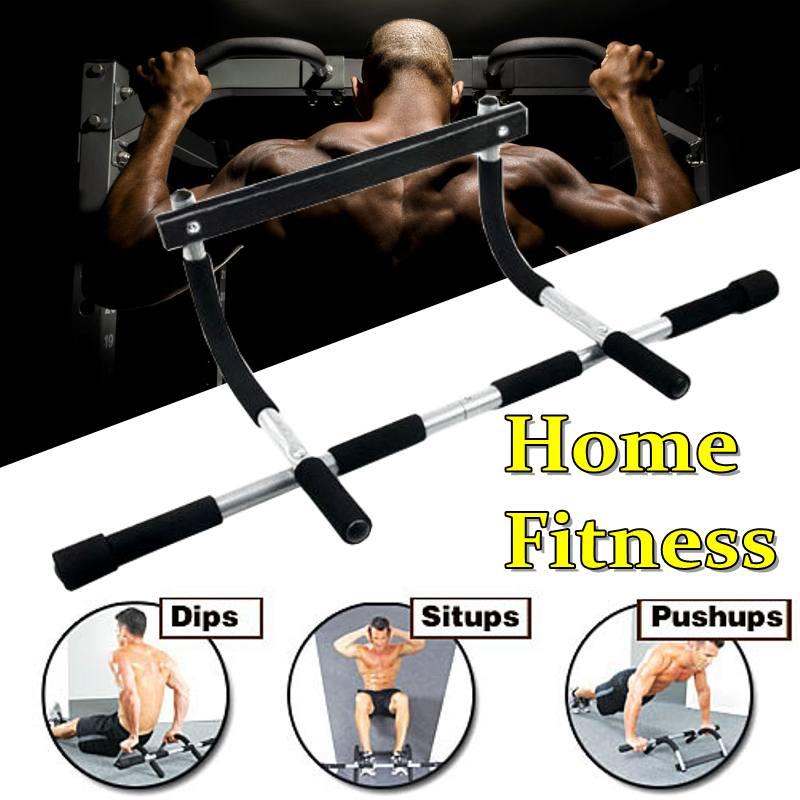 

100kg Door Wall Horizontal Bars Steel Home Gym Workout Chin push Up Pull Up Training Bar Sport Fitness Sit-ups Fitness Equipment