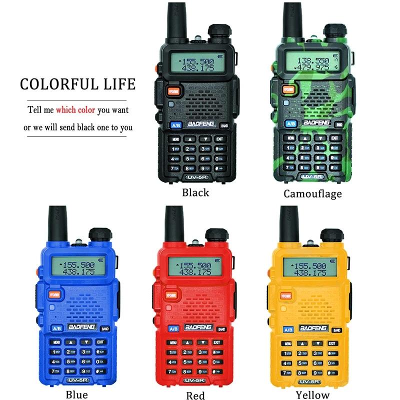 

2020 UV-5R Walkie Talkie Professional CB Radio Station 5km-10km UV 5R Transceiver 5W VHF UHF Portable UV5R Hunting Ham DMR Radio