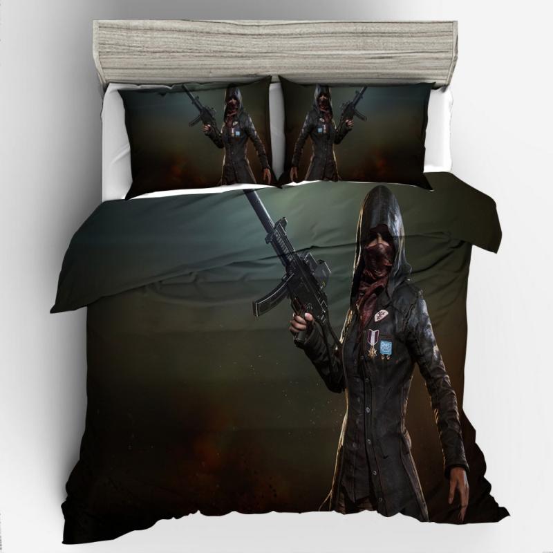 

3D Design Digital Printing Bedding Set Duvet Cover Pillowcase Bedclothes Dropshipping Gife Game Queen size 2020016, Pubg03