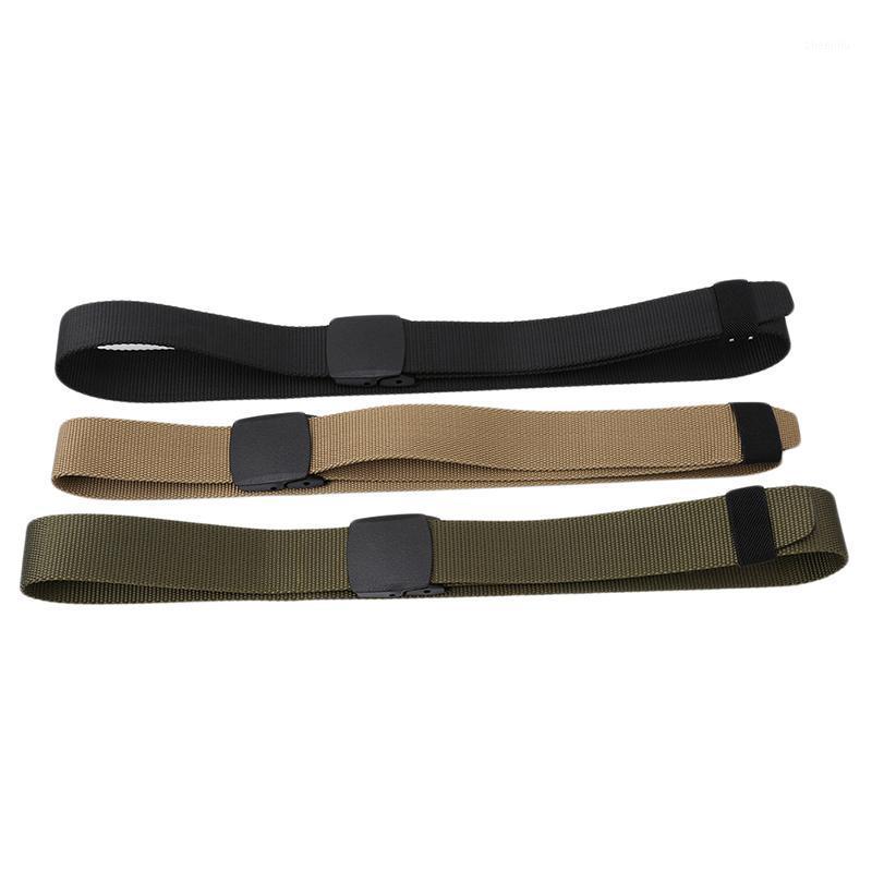 

New Tactical Nylon Waistband Sport Belt With Plastic Buckle Outdoor Army Fan Adjustable Hook & Loop Waistband1, Army green