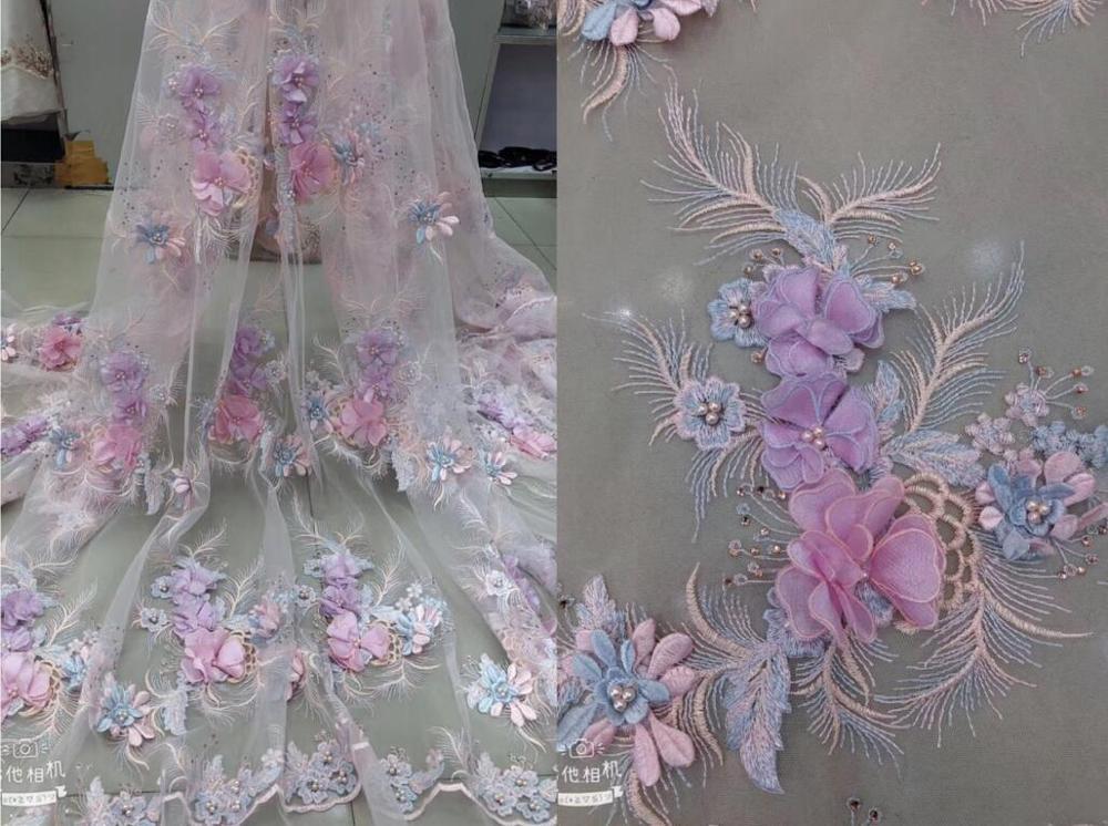 

beautiful DiuDiu-58.9811 Nigerian fabric for party dress new African embroidered lace fabric