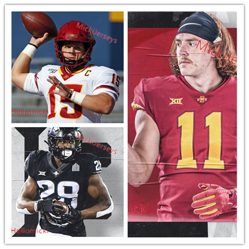 

Custom Iowa State Cyclones Football Jersey Brock Purdy O'Rien Vance Greg Eisworth II Mike Rose Kene Nwangwu Joe Scates Iowa State Jersey, White