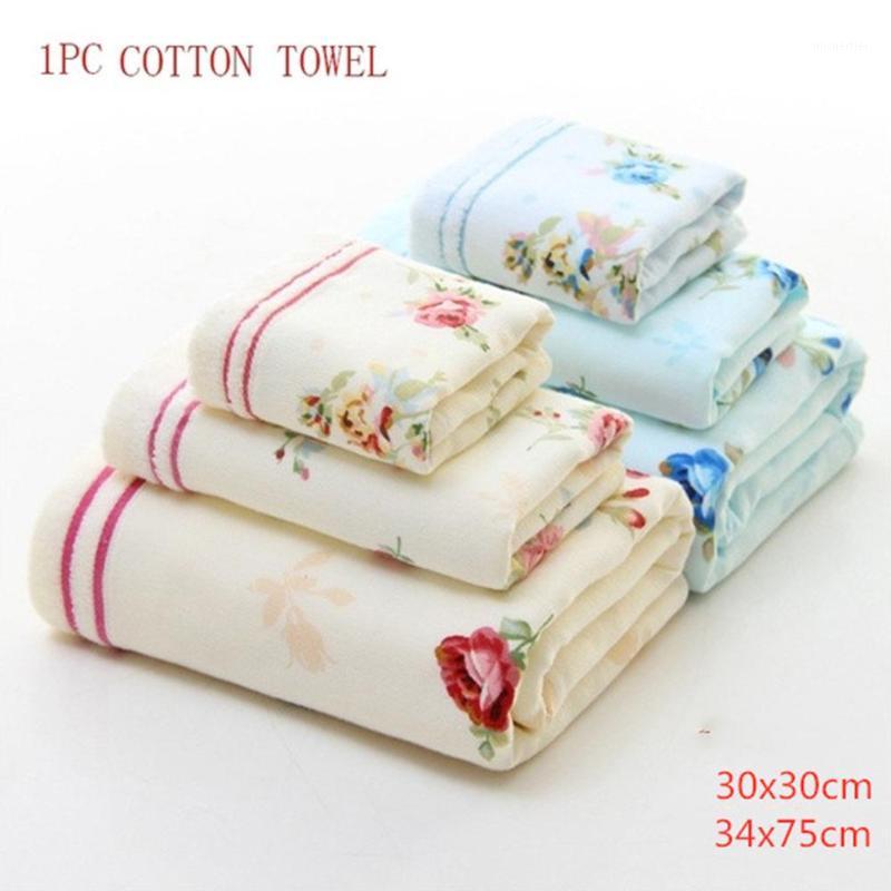 

Studyset Super Absorbent Rose Flower Printing Pure Cotton Soft Wash Bath Towel for Bathroom Home Hotel1, Red 30 30cm