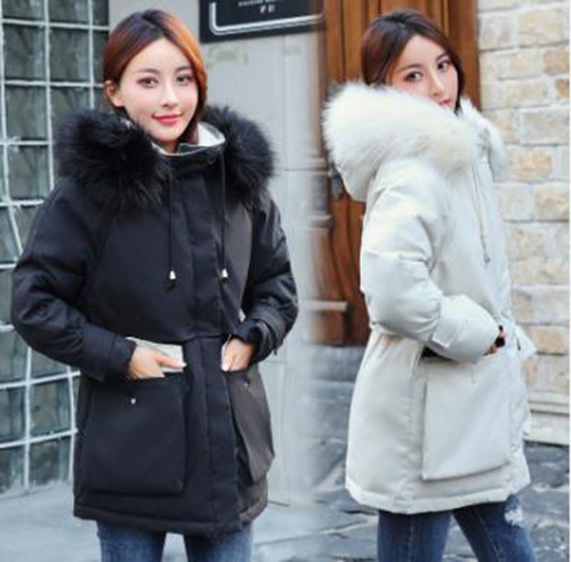 

Wholesale sent to overcome women's mid-length new loose down padded jacket, Blue