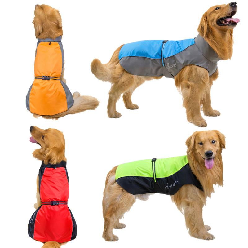 

New Pet Dog Rain Coat Waterproof Jackets Breathable Assault Raincoat for Big Dogs Cats Apparel Clothes Pet Supplies 7XL 8XL 9XL, Blue