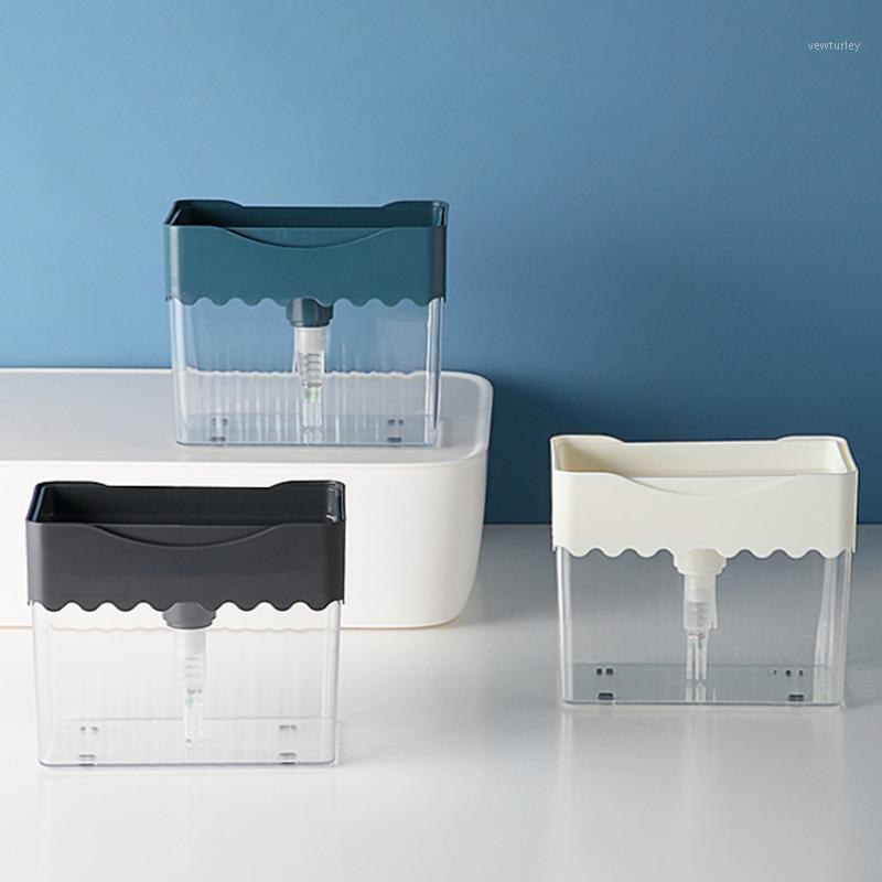 

Soap Dispenser Sponge Caddy Dispenser Kitchen Bathroom Washing Soap Storage Box Sponge Sink Storage Box1