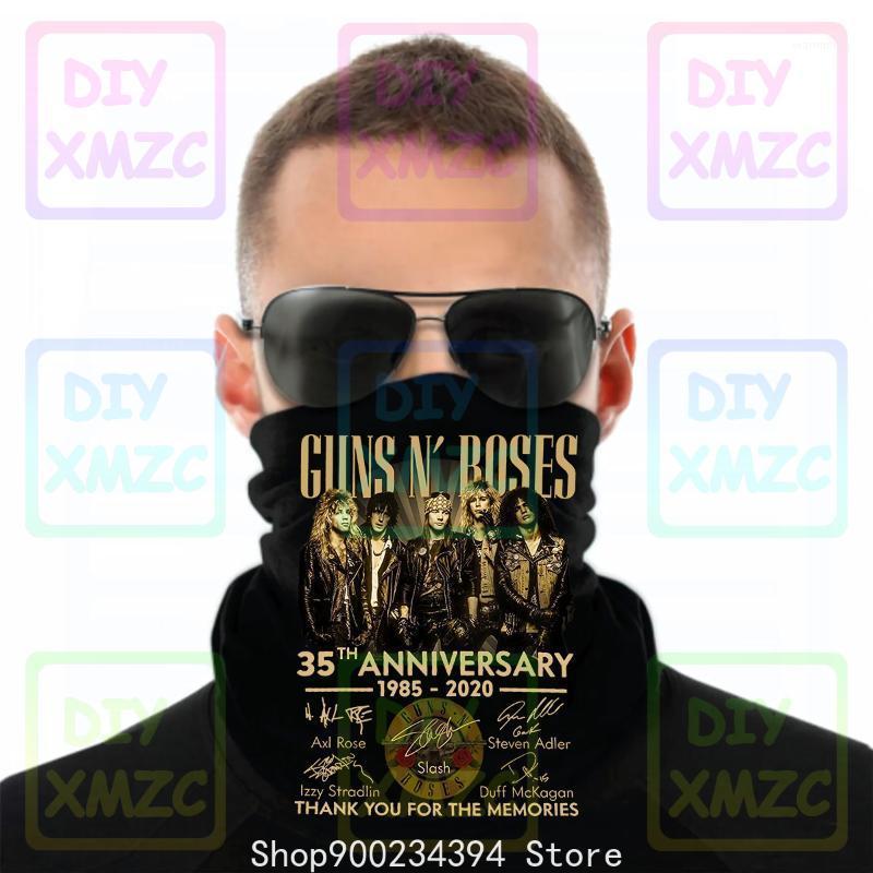

Guns N Roses 35Th Anniversary Members Signed Gift Fan 1985 2020 Bandana1