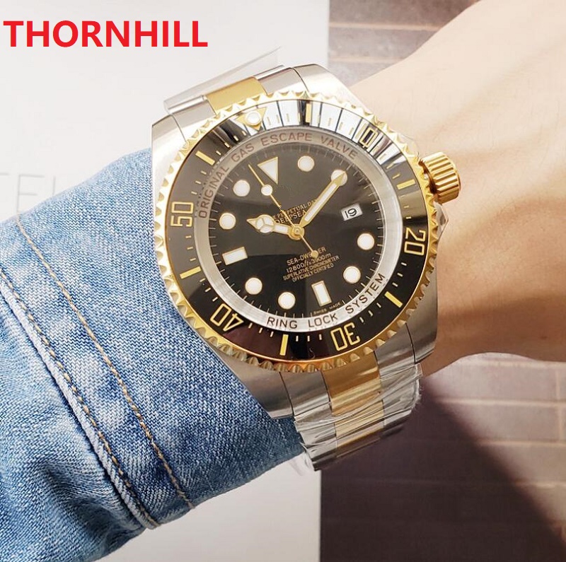 

mens automatic mechanical midddle gold watches 44mm full 904L stainless steel strap top quality wristwatches sapphire super model factory nice clock table, As pic