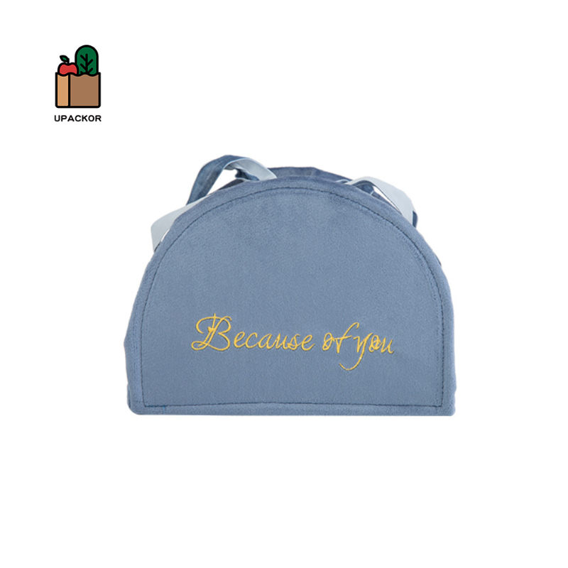 

Upackor Velvet Cosmetic Bag Women Travel Makeup Case Fashion Embroidery Toiletry Organizer For Brush Holder, Up018-d