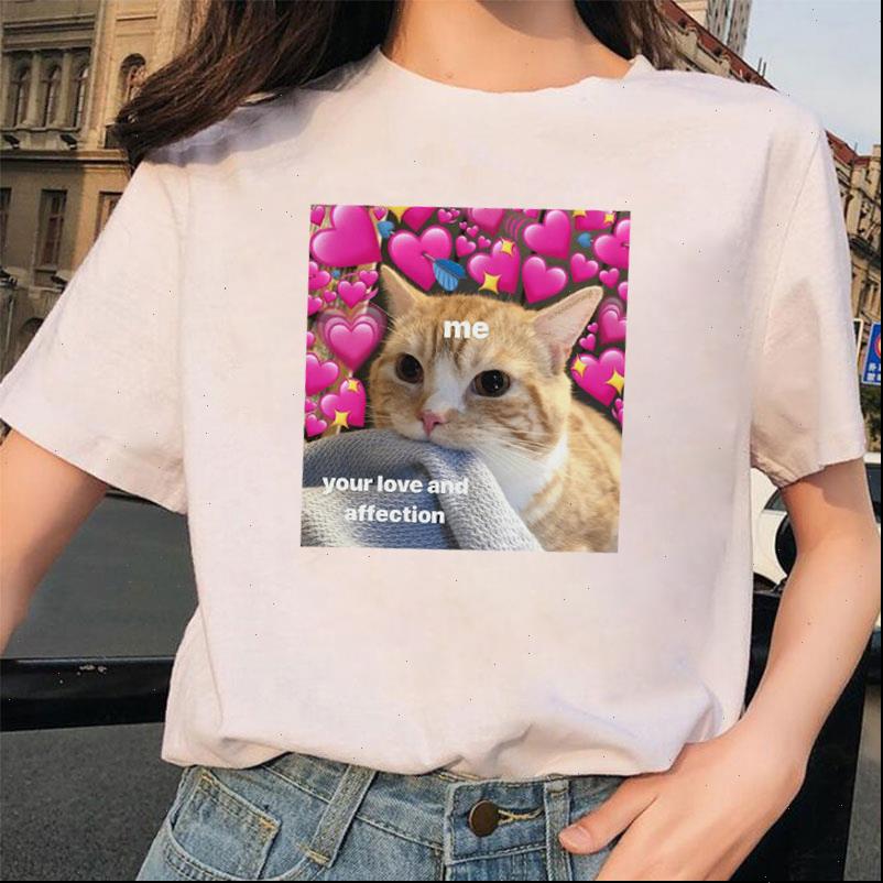 

new arrival love cats women t shirt cartoon print tee harajuku t shirts short sleeve female tee shirts white
