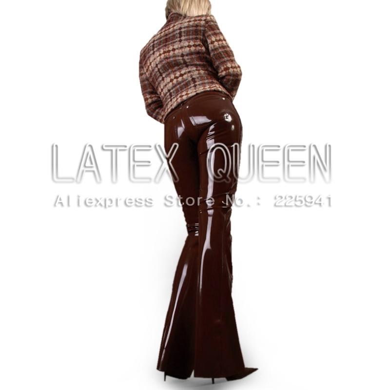 

attractive latex trousers Women 's rubber pants, Black