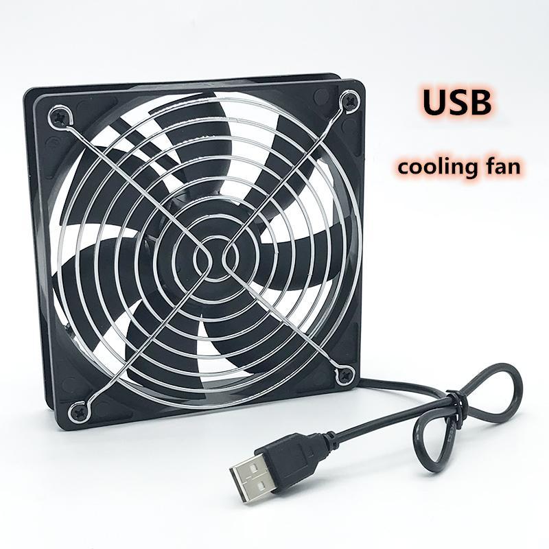 

USB computer chassis fan router set-top box DIY 5CV cooling fan 12cm mute 8CM1