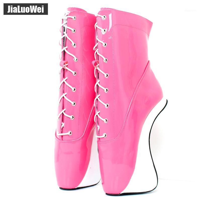 

Women Ankle Boots Super High Heels 2021 Fashion Ballet Red Shoes Woman Party Cross-tied Boots Ladies Shoes Female Botas Feminina1, Custom color