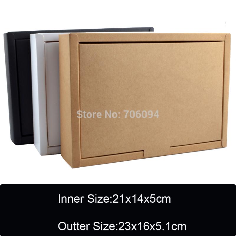 

10pcs/lot 350gsm kraft paper box for cake gift nice white/black/kraft