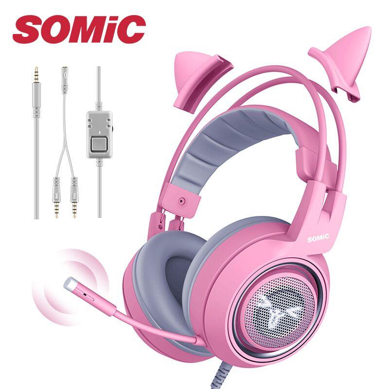 

UNITOP G951S Pink Gaming Headphones 3.5mm Wired PC Stereo Headset Music Earphones For PS4 Xbox One computer laptop, Blue