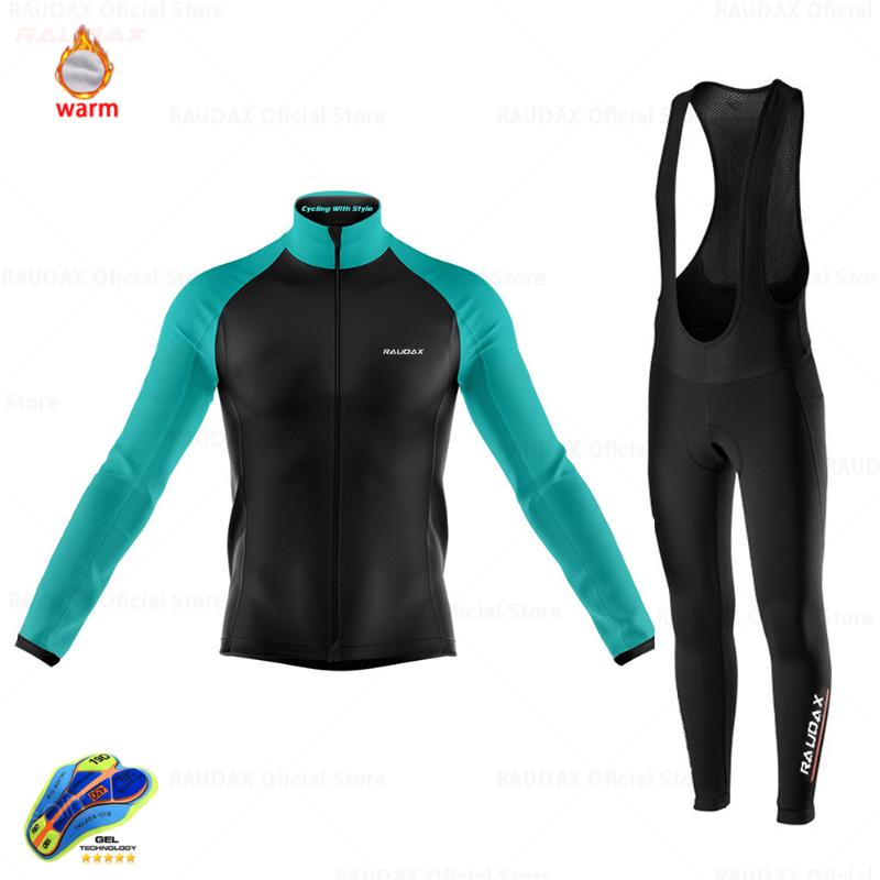 

Winter Long Cycling Wear Men's Go Pro Mountain Bike Bicycle Ropa Ciclismo Outdoor Sports Jersey Suitv Mallot Ciclismo Hombre, Warm suitset 3