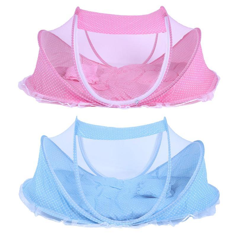 

Folding Baby Music Mosquito Nets Bed Mattress Pillow Three-piece Suit