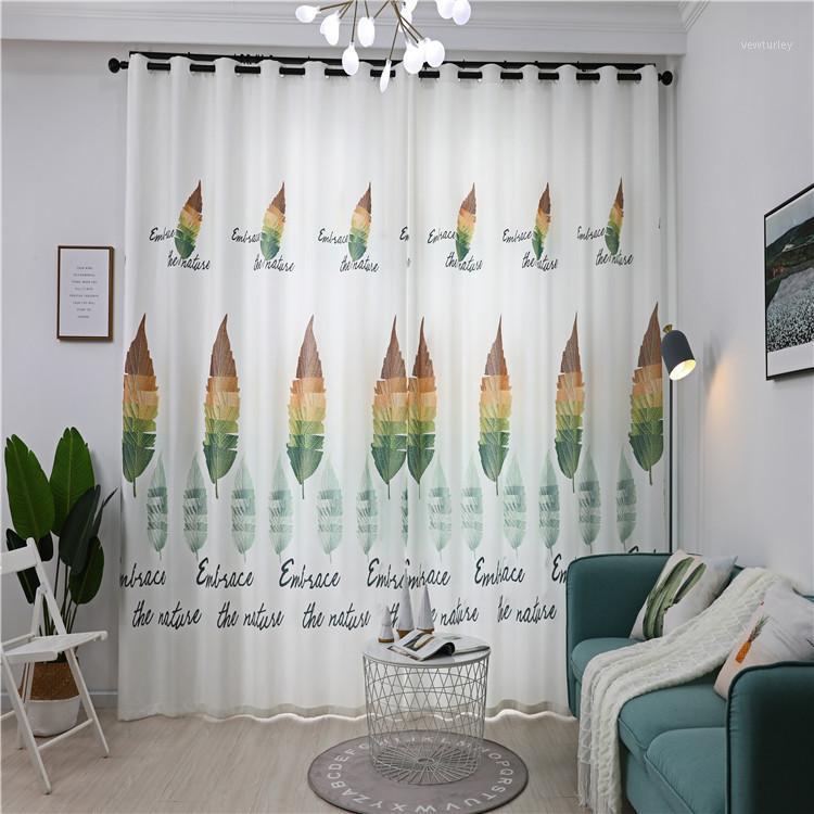 

Modern Simple Nordic Wind and Material Curtains for Living Dining Room Bedroom.1, Tulle
