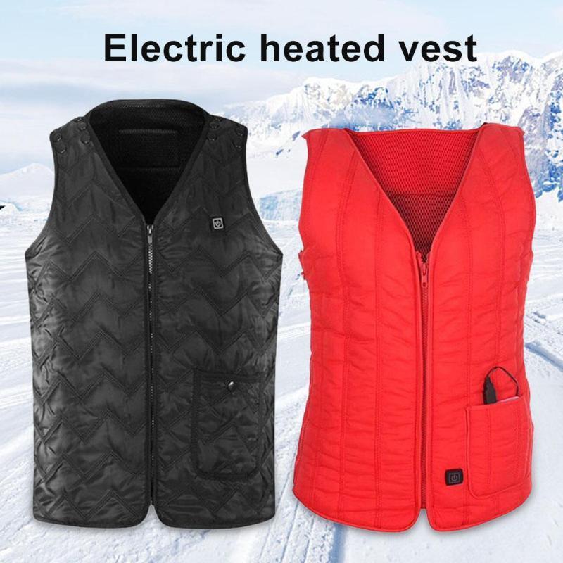 

Washable USB Heated Vest Men Winter Electrical Heated Sleevless Jacket Travel Heating Vest Outdoor Waistcoat Hiking Heater Vests1