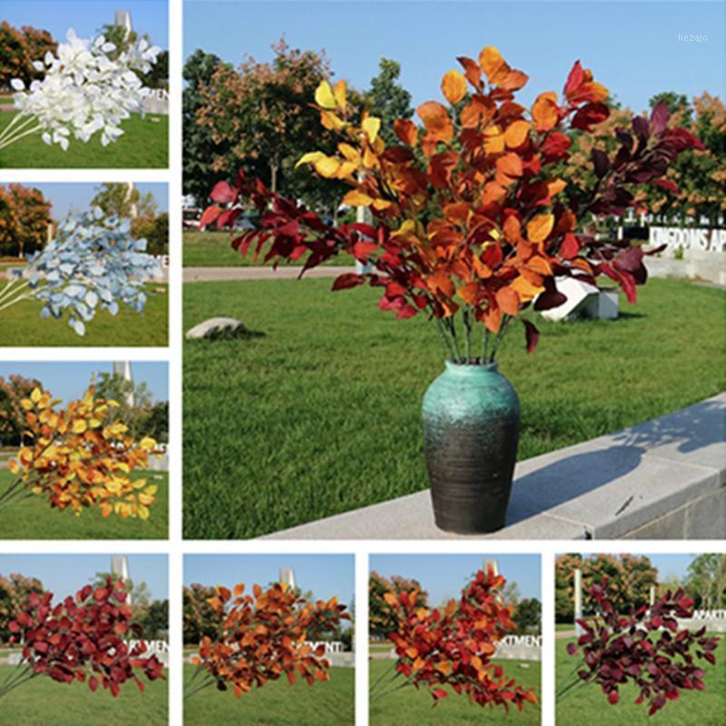 

Fake Long Stem Buttercup Leaf 39.37" Length Simulation Autumn Plants for Wedding Home Showcase Decorative Artificial Plant1, Orange