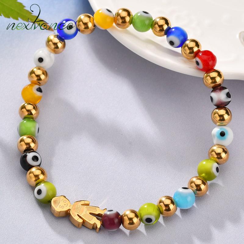 

Beaded, Strands Nextvance Family Stone Bracelet Bohemia Strand Love Boy Charm For Son Kids Children Gift Bijioux Drop