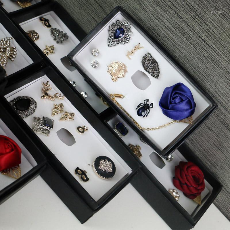 

Neck Ties Fashion Retro Mini Brooch Bow Personality Badge Novelty Folwer Suit Collar Lovers Ties1