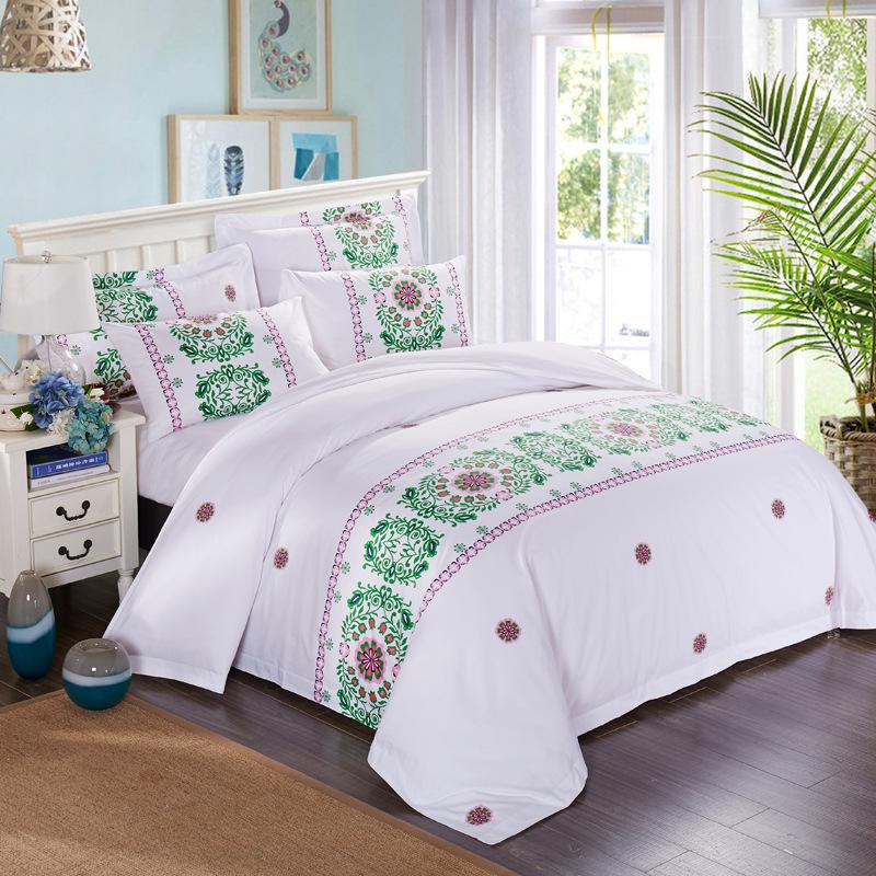 

100% Cotton Hotel Style Duvet Cover Pillowcase Bed Sheet Sets 3 4 Pcs Bed Linen Twn Full Queen King 1.0m 1.2m 1.5m 1.8m 2.0m